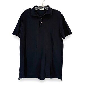 Suitsupply Pure Cotton Polo Shirt XXL Black Short Sleeve